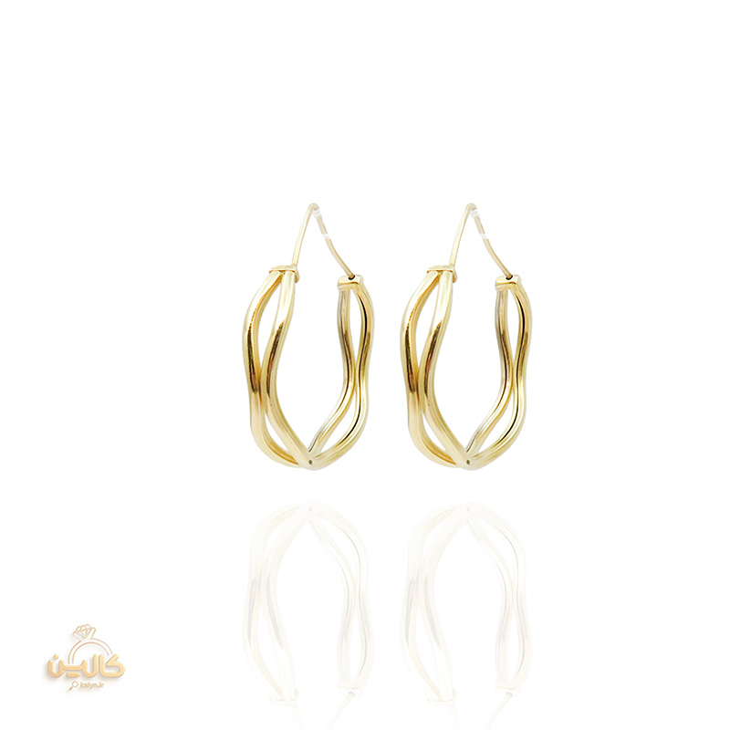 گوشواره طرح موج بدون اجرت